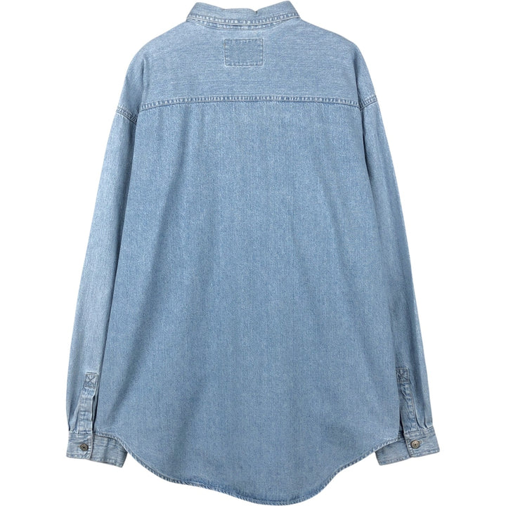 Levi's RED TAB Long-Sleeve Denim Shirt, Men's Size XL (approx.), Vintage cotton Blue type light blue Vintage Second Hand