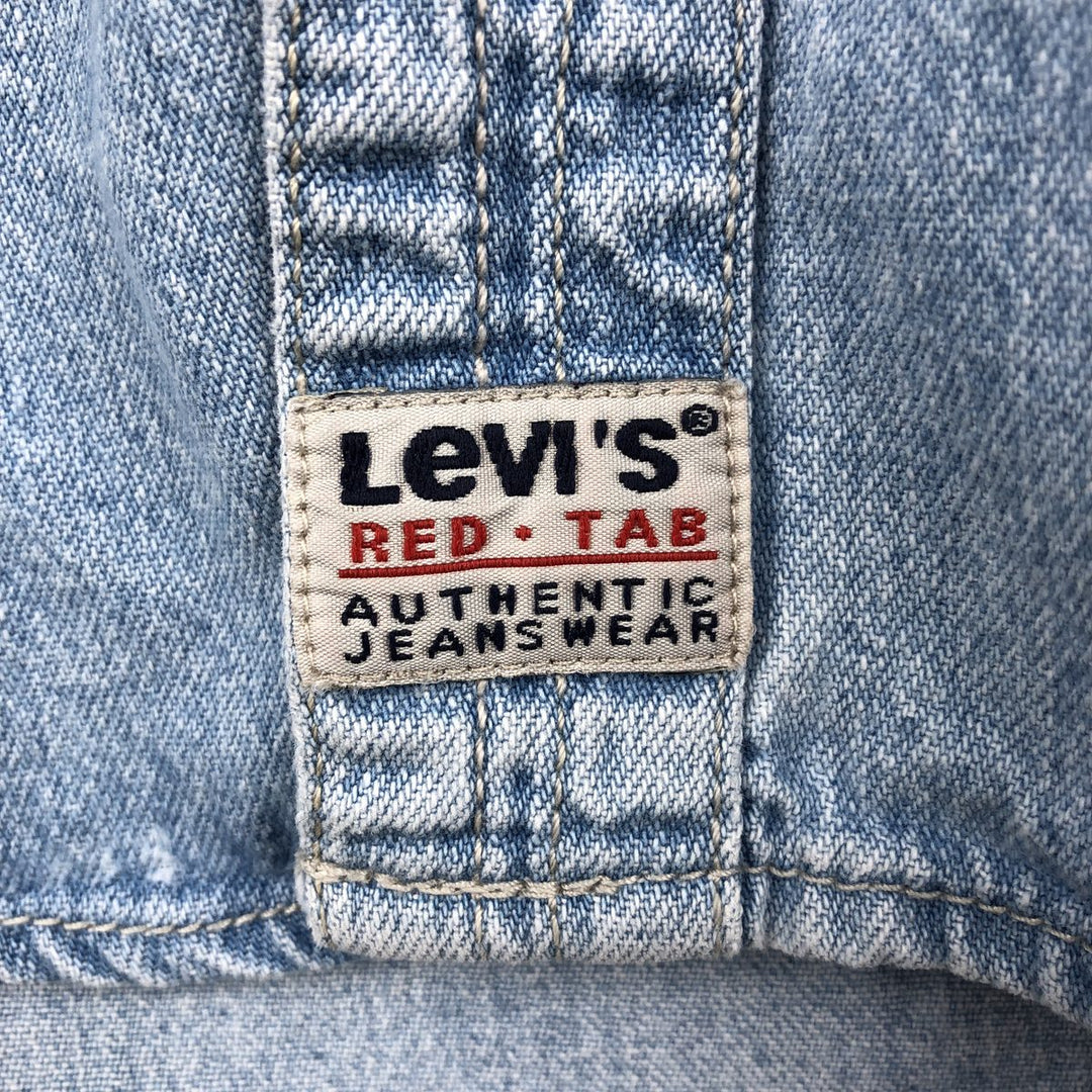 Levi's RED TAB Long-Sleeve Denim Shirt, Men's Size XL (approx.), Vintage cotton Blue type light blue Vintage Second Hand
