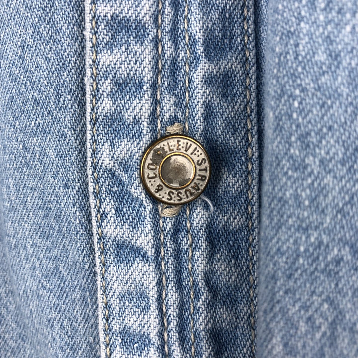 Levi's RED TAB Long-Sleeve Denim Shirt, Men's Size XL (approx.), Vintage cotton Blue type light blue Vintage Second Hand
