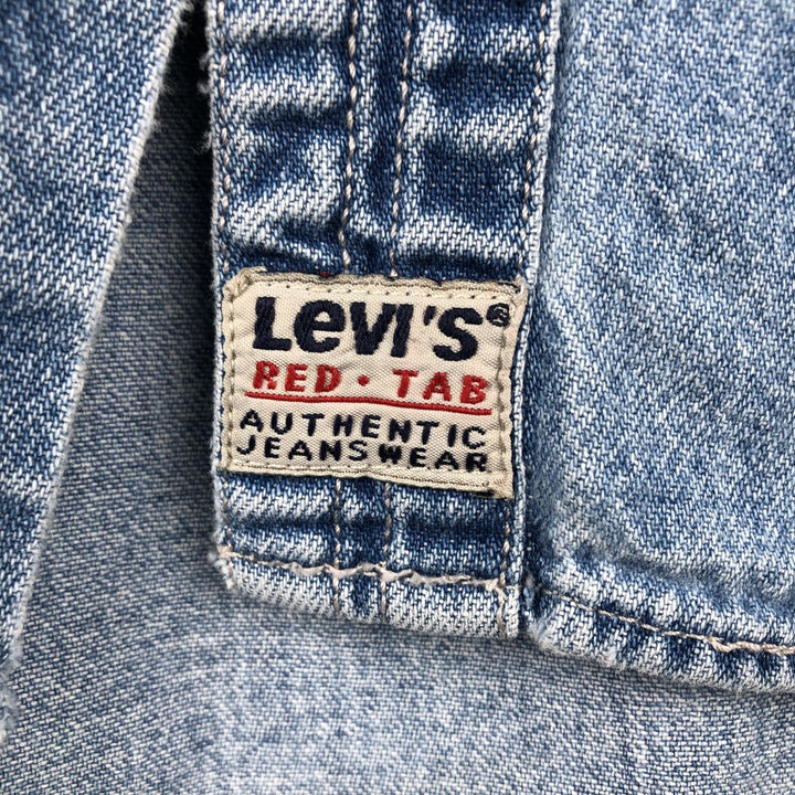 90s-00'S Levi's RED TAB Long-Sleeve Denim Shirt, Men's Size L (Equivalent), Vintage cotton Blue type light blue Vintage Second Hand