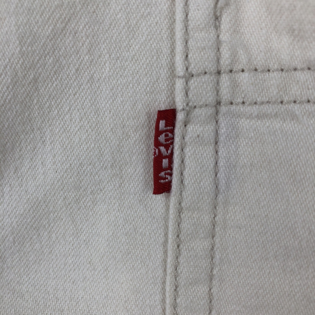 90s-00'S Levi's RED TAB Long-Sleeve White Denim Shirt, Men's Size L (Equivalent), Vintage cotton white type Vintage Second Hand