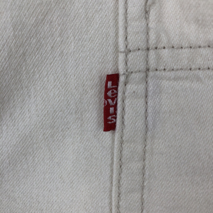 90s-00'S Levi's RED TAB Long-Sleeve White Denim Shirt, Men's Size L (Equivalent), Vintage cotton white type Vintage Second Hand