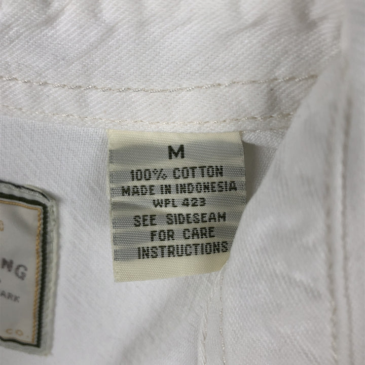 Levi's RED TAB Long-Sleeve White Denim Shirt, Men's Size M (Equivalent), Vintage cotton white type Vintage Second Hand