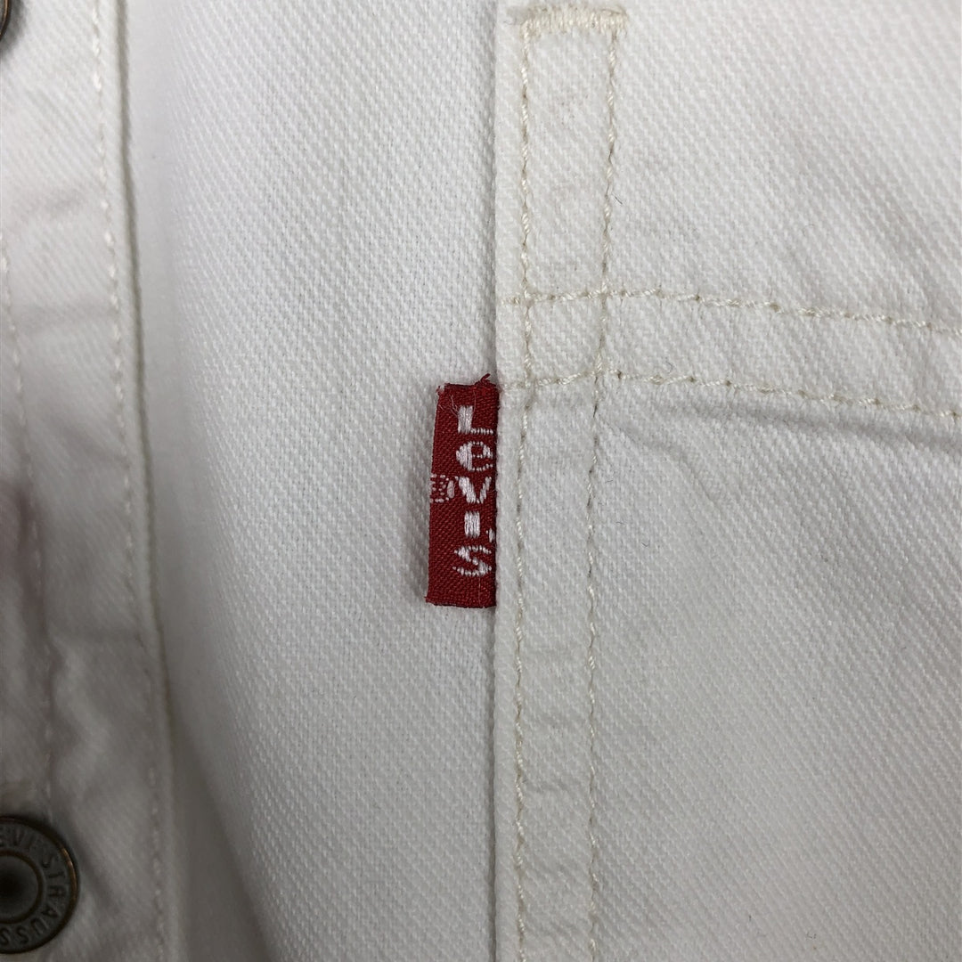 Levi's RED TAB Long-Sleeve White Denim Shirt, Men's Size M (Equivalent), Vintage cotton white type Vintage Second Hand