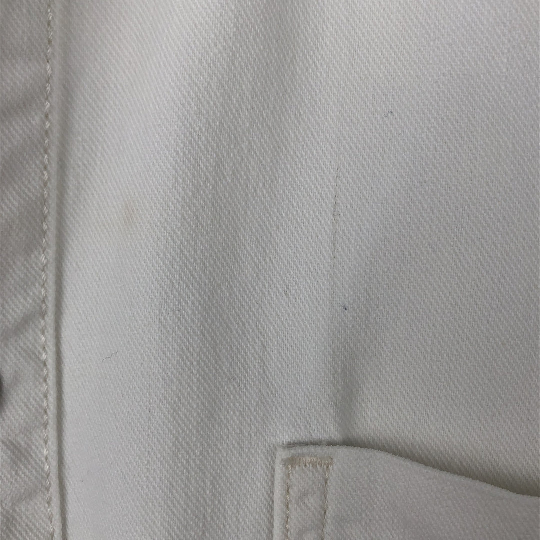 Levi's RED TAB Long-Sleeve White Denim Shirt, Men's Size M (Equivalent), Vintage cotton white type Vintage Second Hand