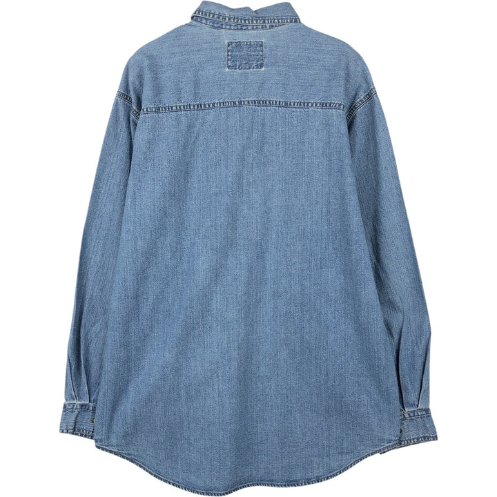 90s-00'S Levi's RED TAB Long-Sleeve Denim Shirt, Men's Size M (approx.), Vintage cotton blue type Vintage Second Hand