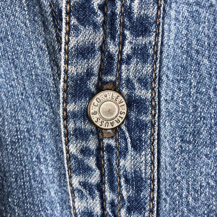 90s-00'S Levi's RED TAB Long-Sleeve Denim Shirt, Men's Size M (approx.), Vintage cotton blue type Vintage Second Hand