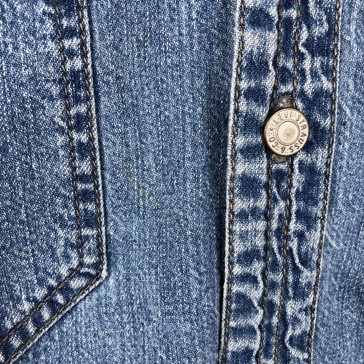 90s-00'S Levi's RED TAB Long-Sleeve Denim Shirt, Men's Size M (approx.), Vintage cotton blue type Vintage Second Hand