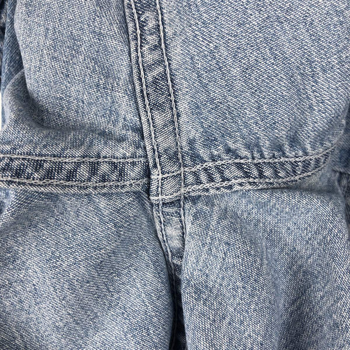 90'S GAP (Old GAP) Long-Sleeve Button-Down Denim Shirt, Made in Canada, Men's Size S (Equivalent), Vintage cotton blue type Vintage Second Hand