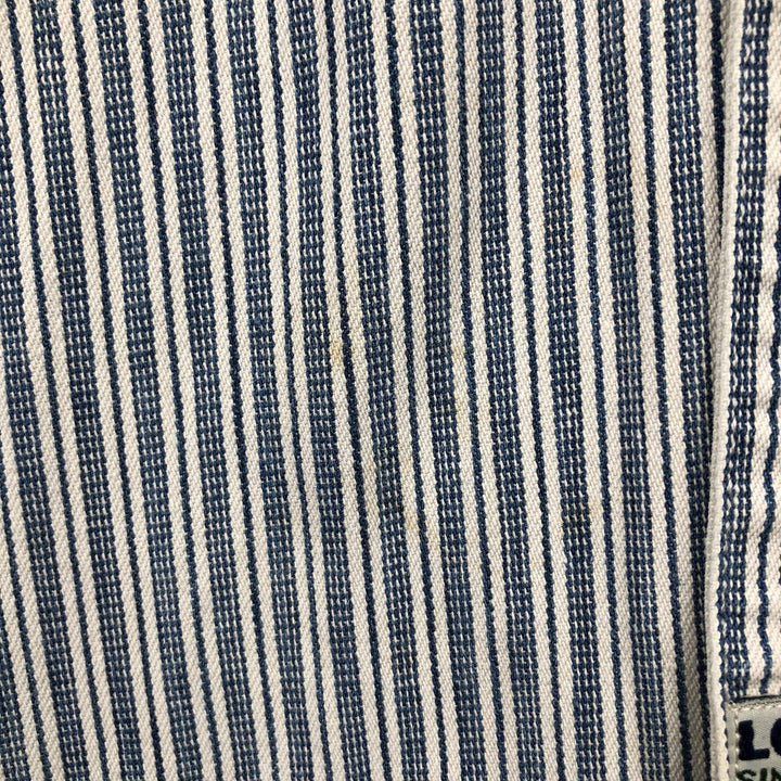 90'S Levi's Multi-Striped Long-Sleeve Denim Shirt, Men's Size M (Equivalent), Vintage cotton navy blue type Vintage Second Hand