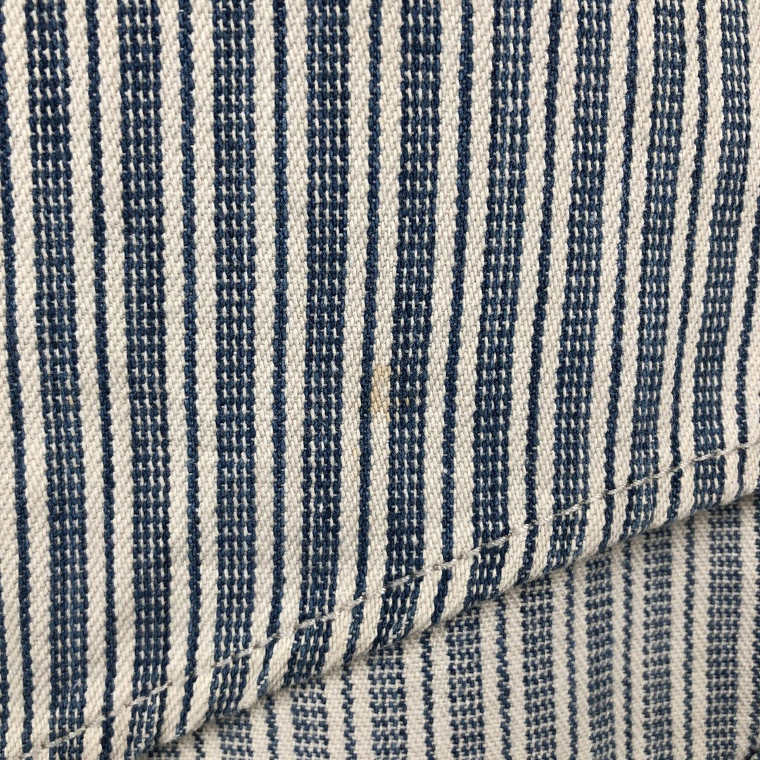 90'S Levi's Multi-Striped Long-Sleeve Denim Shirt, Men's Size M (Equivalent), Vintage cotton navy blue type Vintage Second Hand