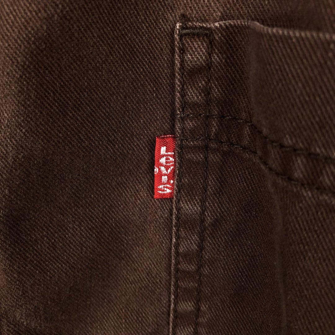 Levi's Red Tab Long Sleeve Denim Shirt, Men's Size XL cotton brown type Vintage Second Hand