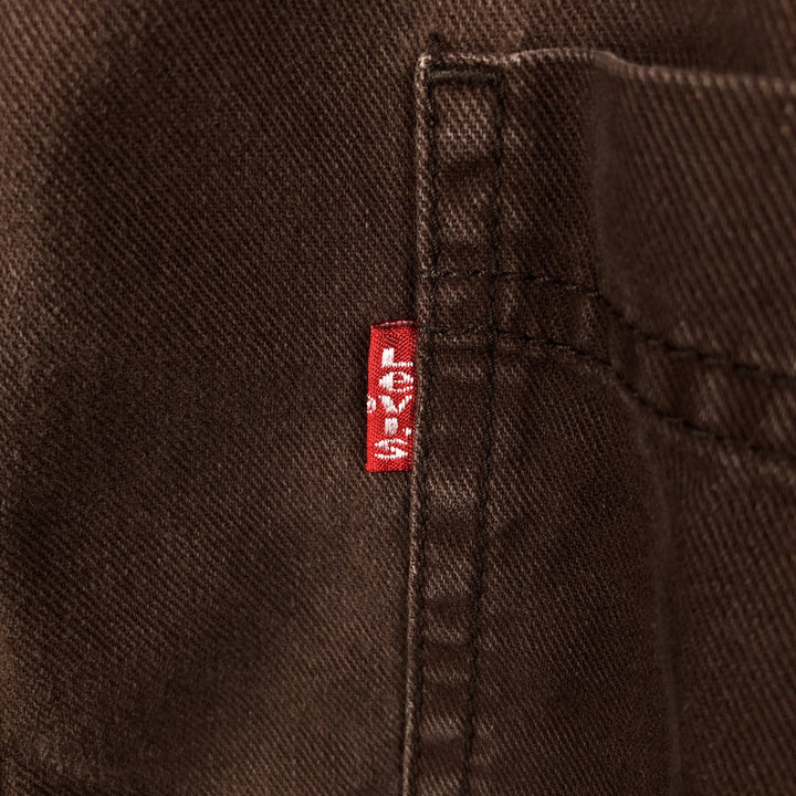 Levi's Red Tab Long Sleeve Denim Shirt, Men's Size XL cotton brown type Vintage Second Hand