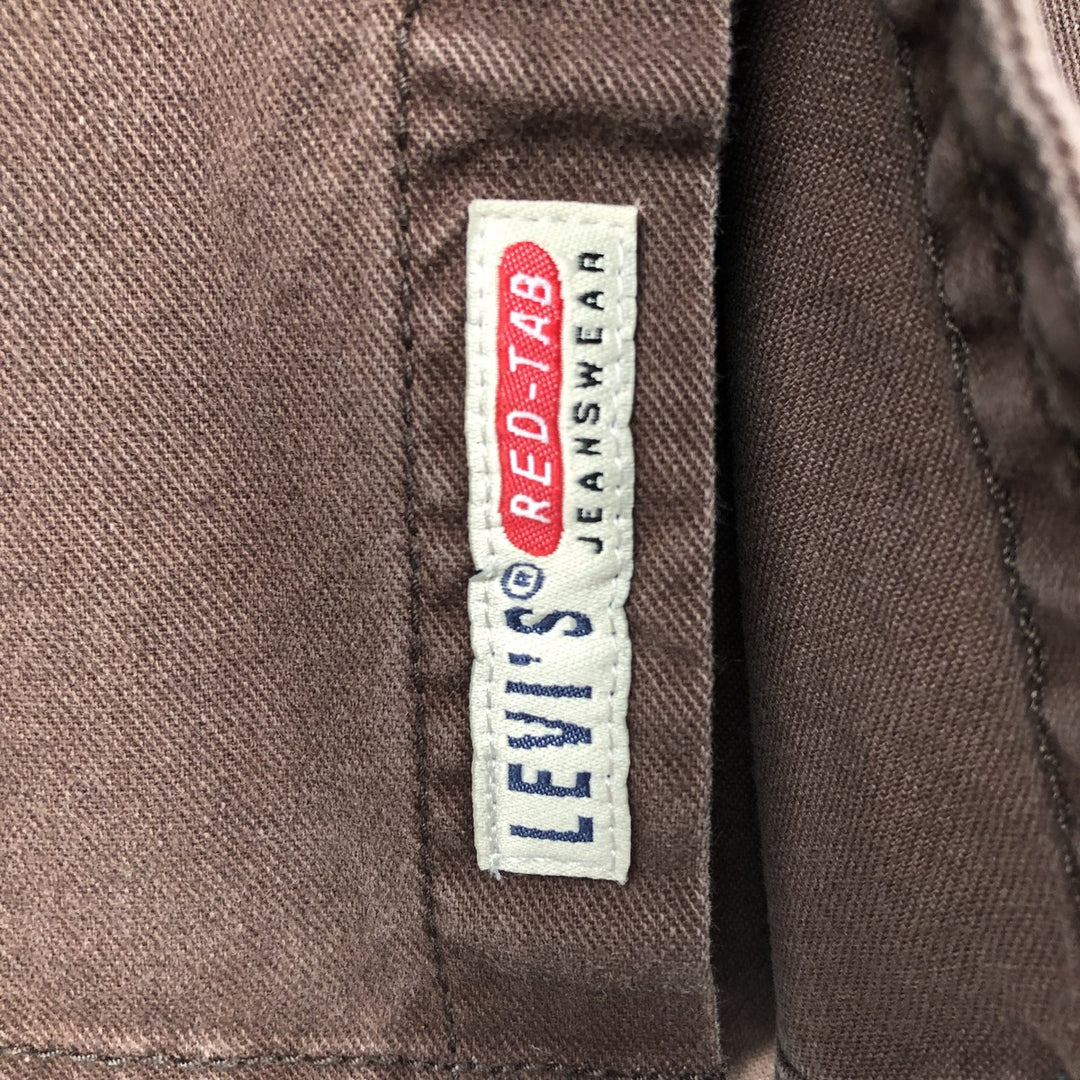 Levi's Red Tab Long Sleeve Denim Shirt, Men's Size XL cotton brown type Vintage Second Hand