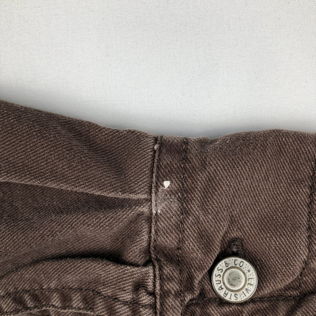 Levi's Red Tab Long Sleeve Denim Shirt, Men's Size XL cotton brown type Vintage Second Hand