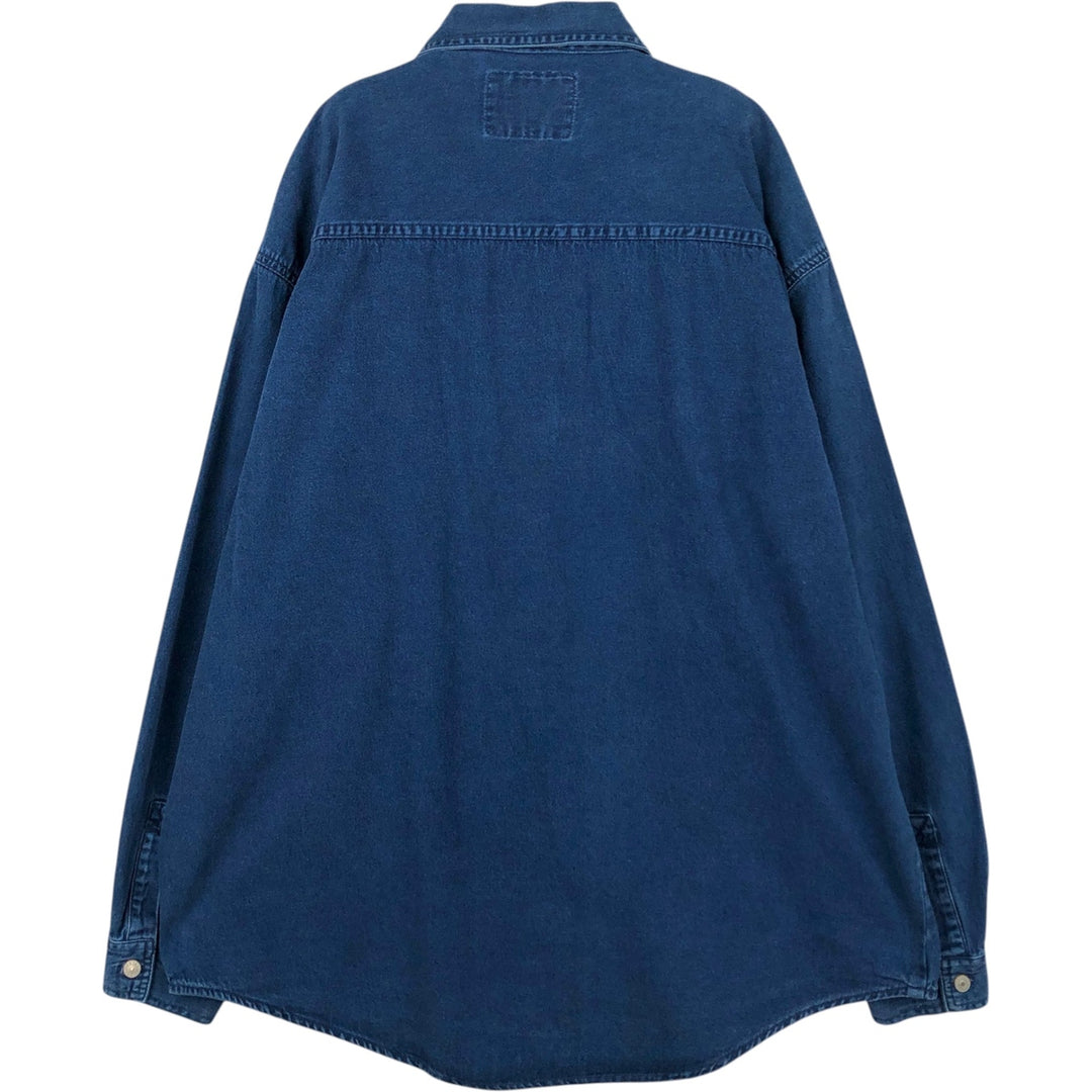 Levi's Red Tab Long Sleeve Denim Shirt, Men's Size XL cotton blue type Vintage Second Hand