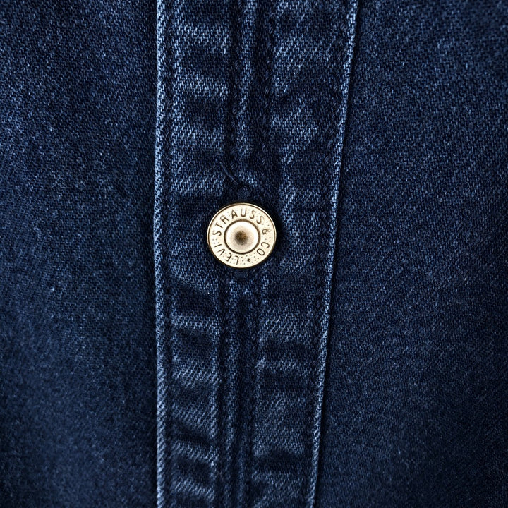 Levi's Red Tab Long Sleeve Denim Shirt, Men's Size XL cotton blue type Vintage Second Hand