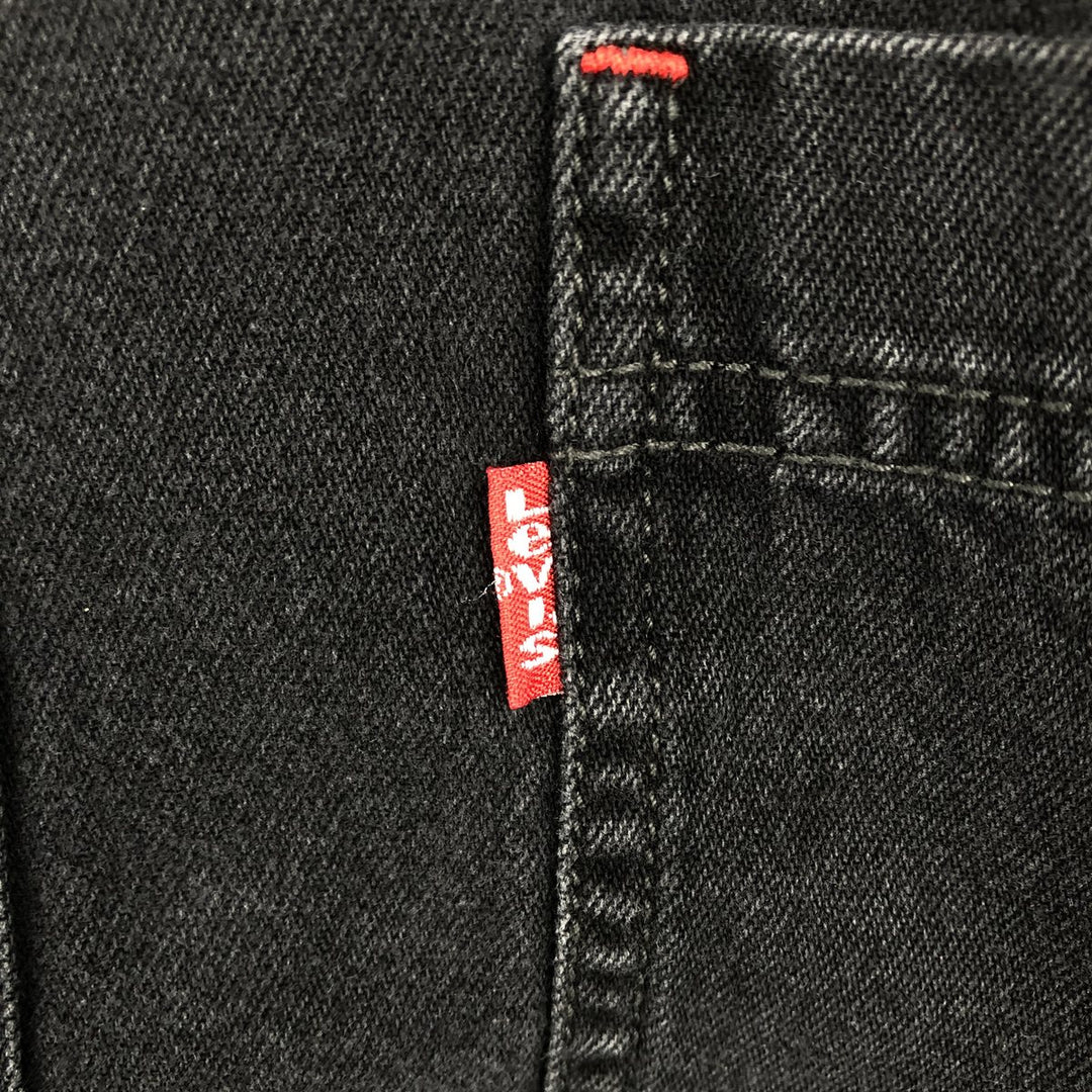 Levi's RED TAB Long-Sleeve Black Denim Shirt, Men's Size L (approx.) cotton black type Vintage Second Hand