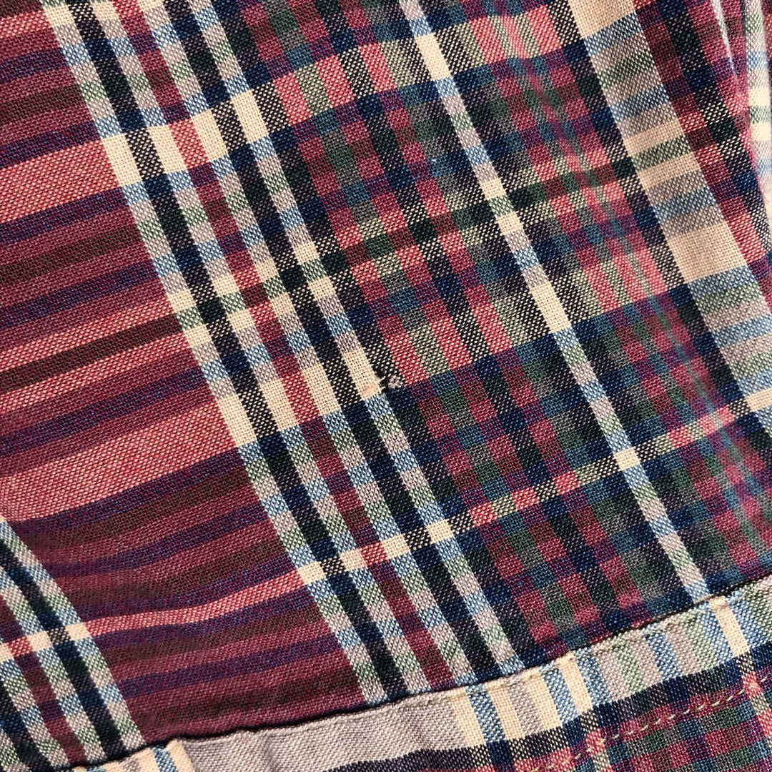 Ralph Lauren Classic Fit Long Sleeve Button Down Check Shirt Men's XL cotton red type Vintage Second Hand