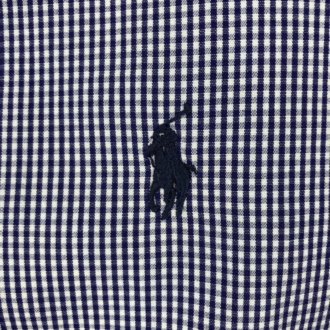 Ralph Lauren Classic Fit Long Sleeve Button Down Check Shirt Men's XL cotton blue type Vintage Second Hand