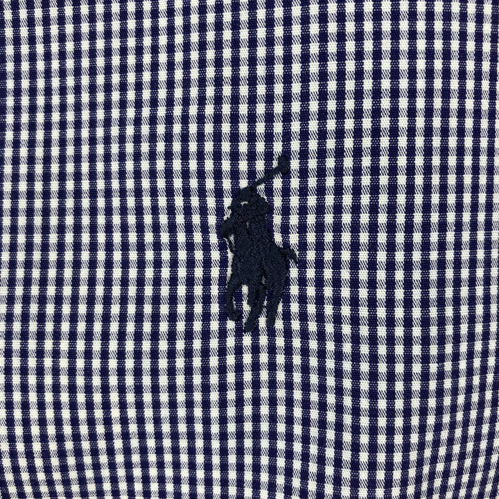 Ralph Lauren Classic Fit Long Sleeve Button Down Check Shirt Men's XL cotton blue type Vintage Second Hand