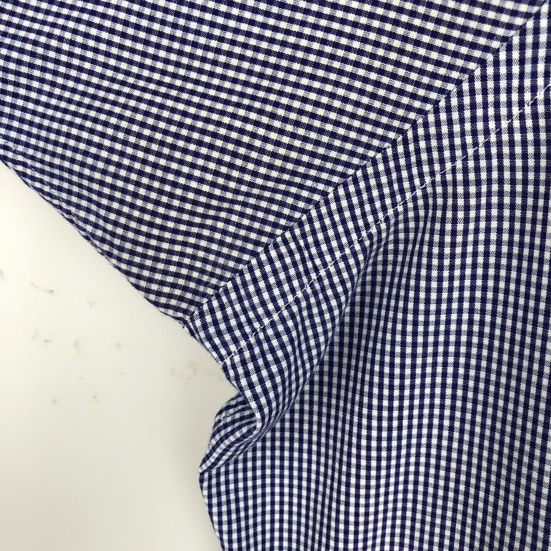 Ralph Lauren Classic Fit Long Sleeve Button Down Check Shirt Men's XL cotton blue type Vintage Second Hand