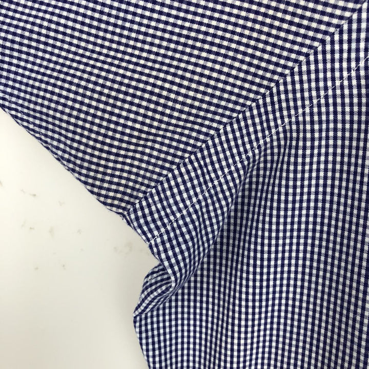 Ralph Lauren Classic Fit Long Sleeve Button Down Check Shirt Men's XL cotton blue type Vintage Second Hand