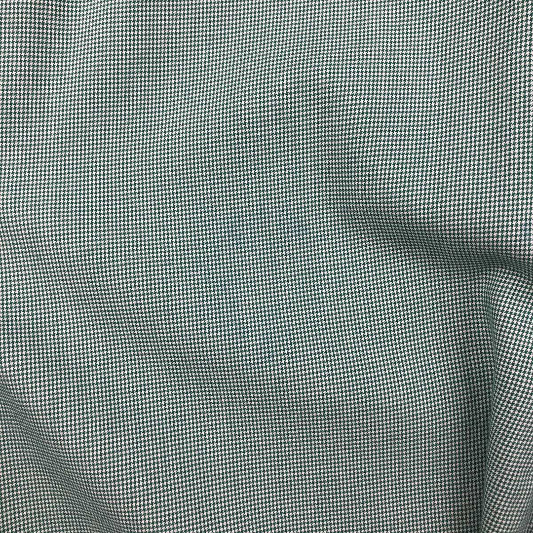 Ralph Lauren BLAKE Houndstooth Pattern Long Sleeve Button-Down Check Shirt, Men's Size XL cotton green type Vintage Second Hand