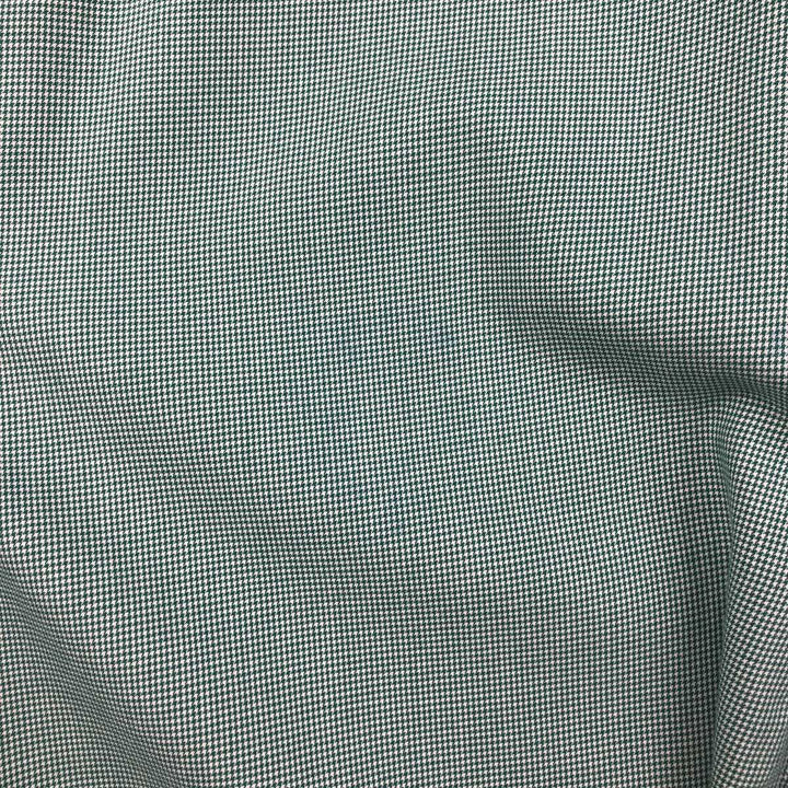 Ralph Lauren BLAKE Houndstooth Pattern Long Sleeve Button-Down Check Shirt, Men's Size XL cotton green type Vintage Second Hand