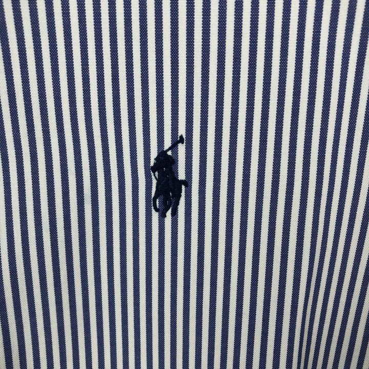 Ralph Lauren Classic Fit Long Sleeve Button Down Striped Shirt Men's XXL cotton blue type Vintage Second Hand