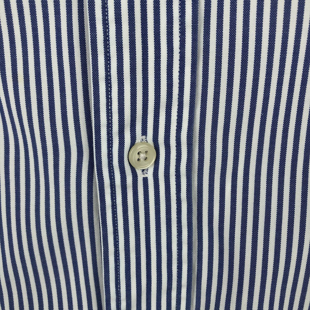 Ralph Lauren Classic Fit Long Sleeve Button Down Striped Shirt Men's XXL cotton blue type Vintage Second Hand