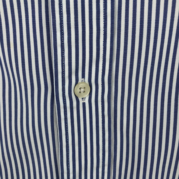 Ralph Lauren Classic Fit Long Sleeve Button Down Striped Shirt Men's XXL cotton blue type Vintage Second Hand