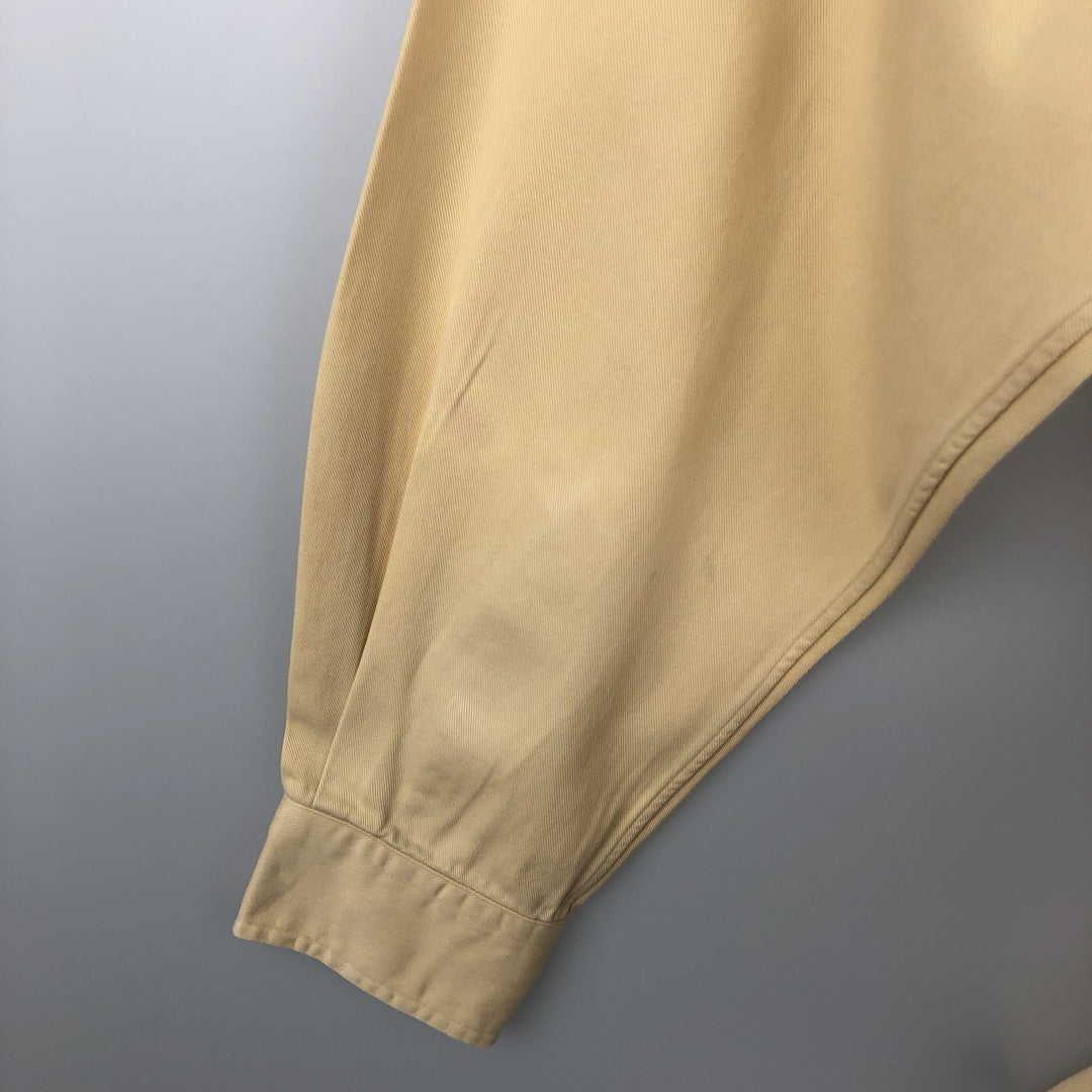 Ralph Lauren long sleeve button down shirt, men's size M cotton yellow type Vintage Second Hand