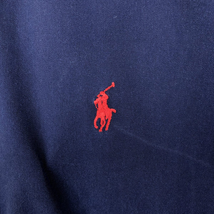 Ralph Lauren BLAKE long sleeve button down shirt, men's size L cotton navy blue type Vintage Second Hand