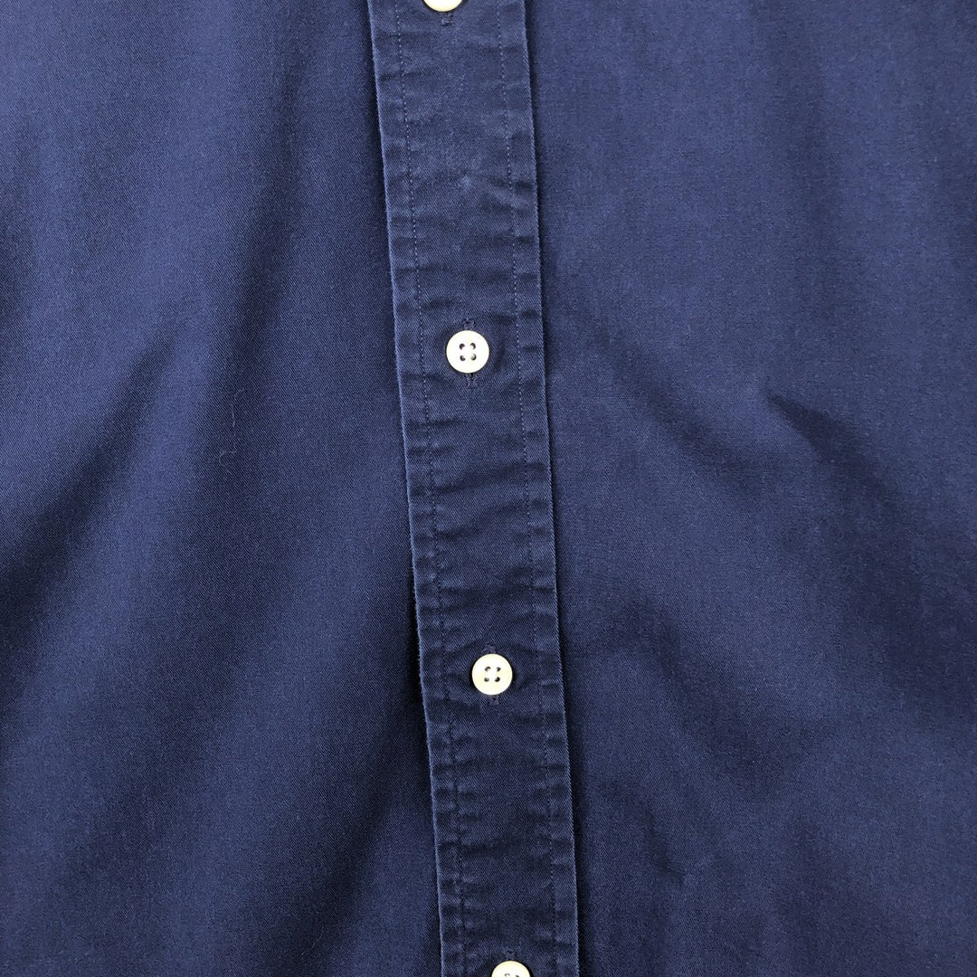 Ralph Lauren BLAKE long sleeve button down shirt, men's size L cotton navy blue type Vintage Second Hand