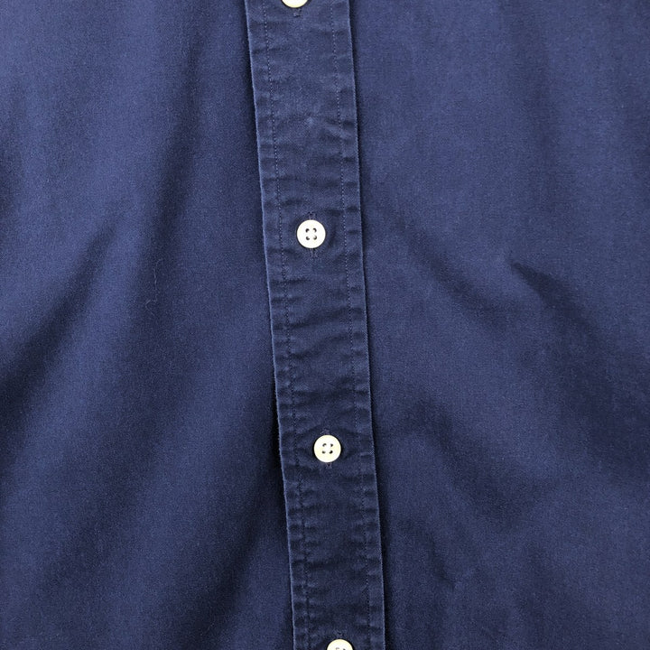 Ralph Lauren BLAKE long sleeve button down shirt, men's size L cotton navy blue type Vintage Second Hand