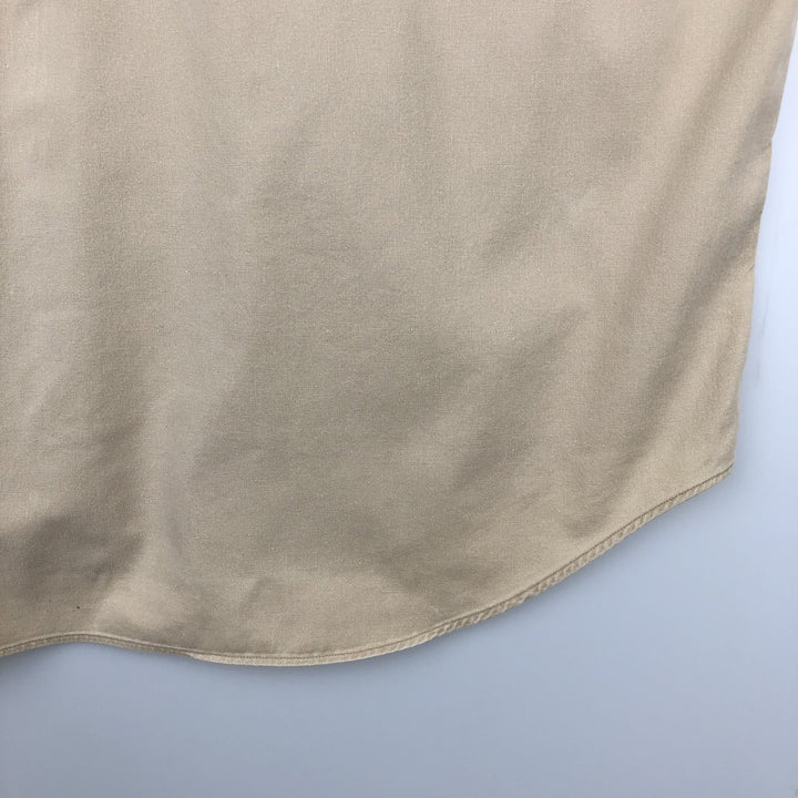 Ralph Lauren BLAIRE long sleeve button down shirt, men's XL size cotton Beige type Vintage Second Hand