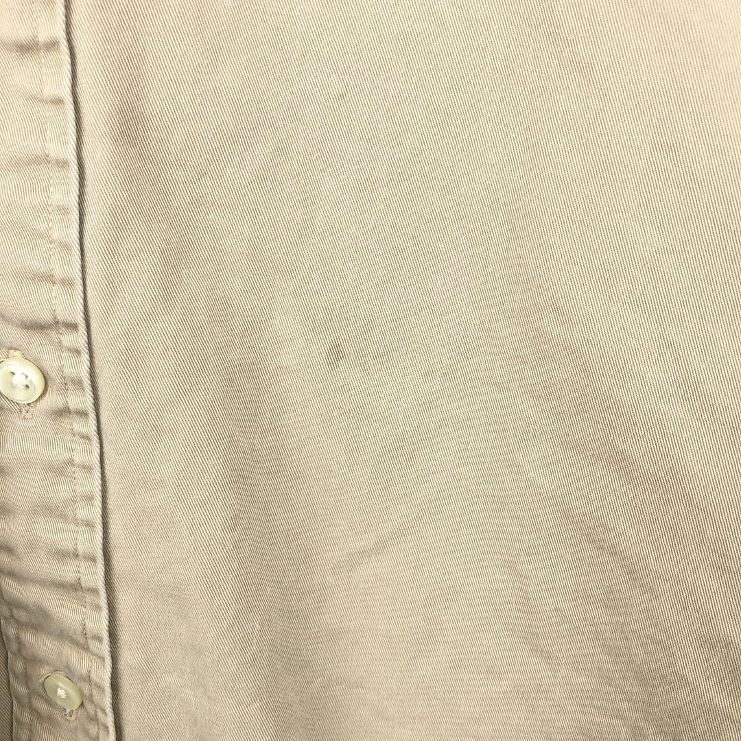 Ralph Lauren BLAKE long sleeve button down shirt, men's size L cotton Beige type Vintage Second Hand