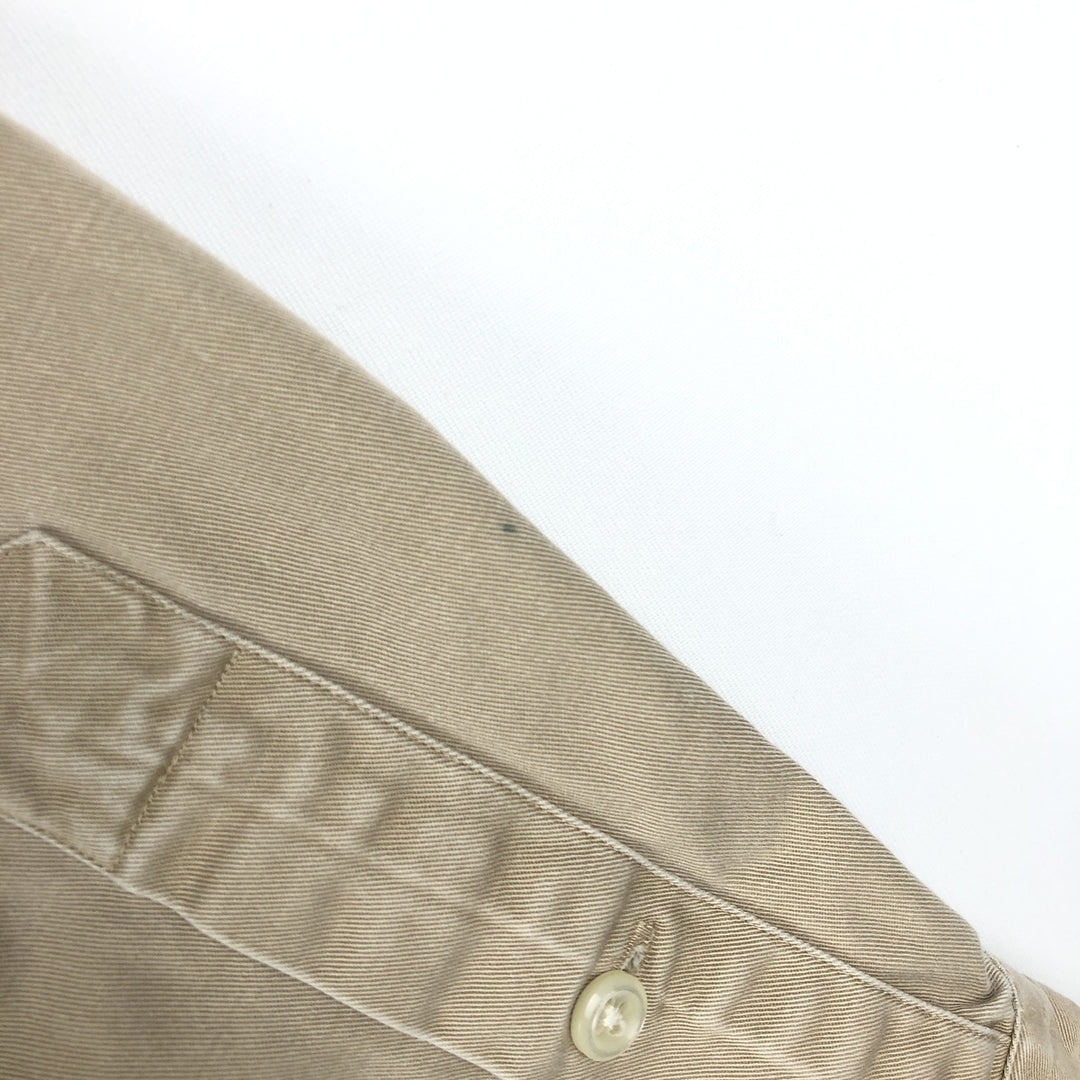 Ralph Lauren BLAKE long sleeve button down shirt, men's size L cotton Beige type Vintage Second Hand