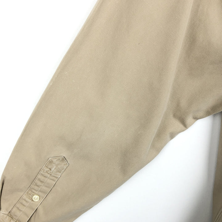 Ralph Lauren BLAKE long sleeve button down shirt, men's size L cotton Beige type Vintage Second Hand