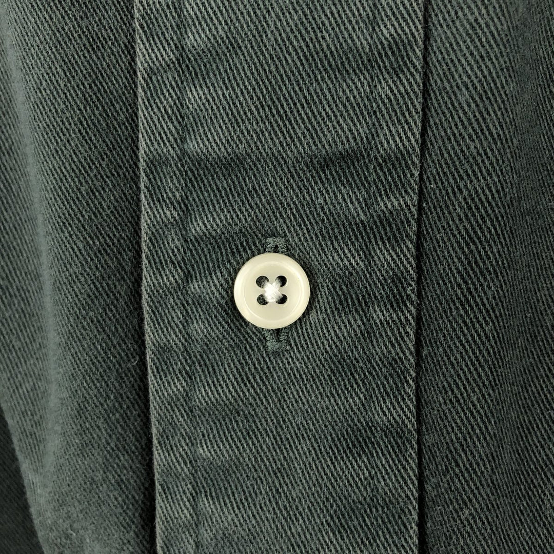 Ralph Lauren BLAKE long sleeve button down shirt, men's size M cotton Charcoal Vintage Second Hand