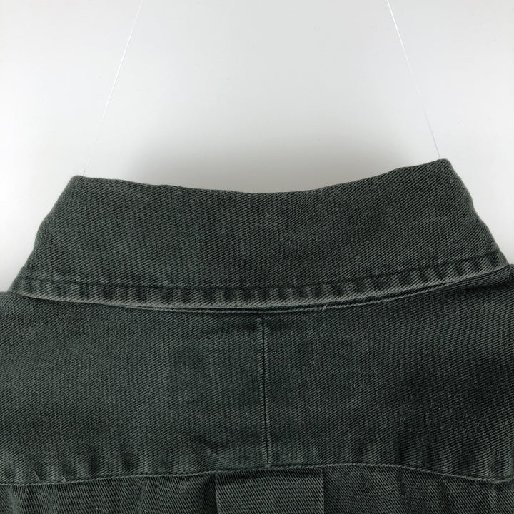 Ralph Lauren BLAKE long sleeve button down shirt, men's size M cotton Charcoal Vintage Second Hand