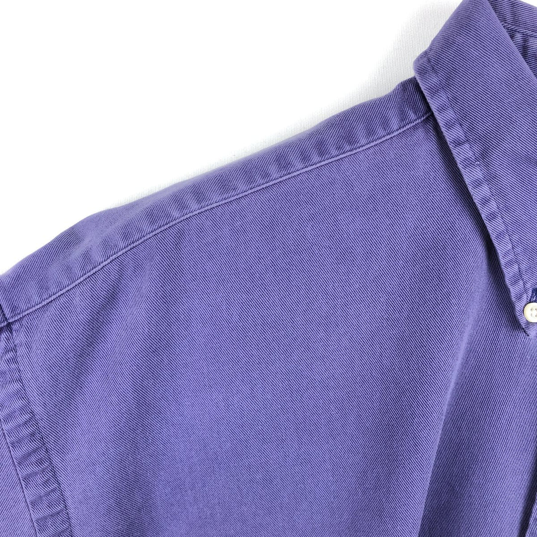 Ralph Lauren long sleeve button down shirt, men's XL size cotton Navy blue Vintage Second Hand