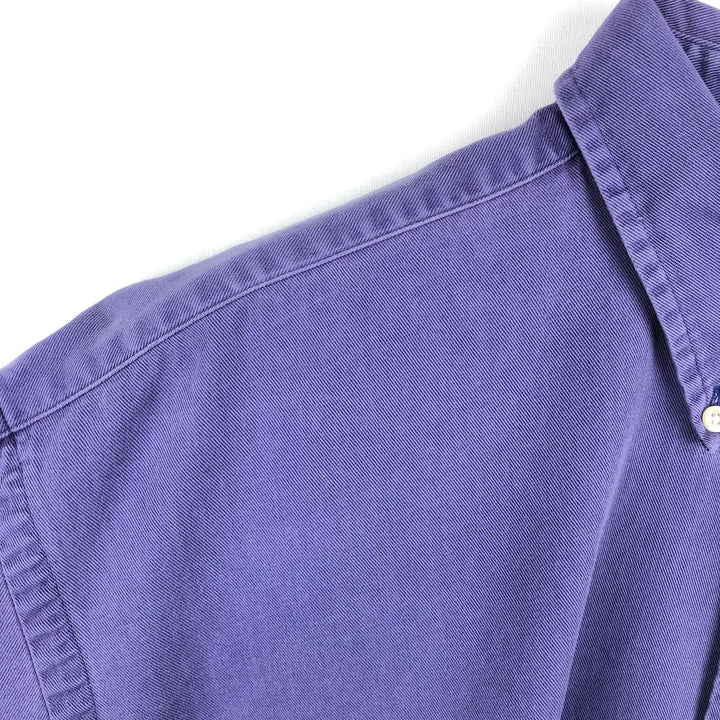 Ralph Lauren long sleeve button down shirt, men's XL size cotton Navy blue Vintage Second Hand