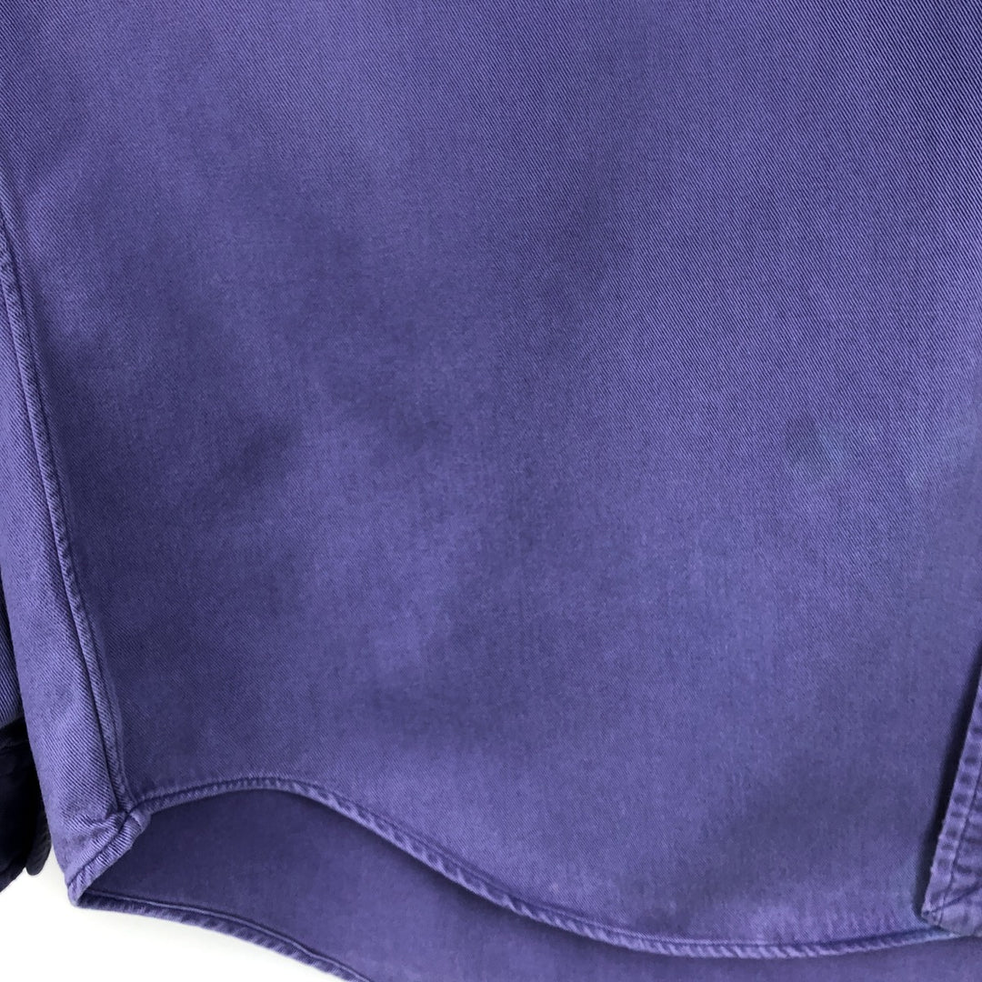 Ralph Lauren long sleeve button down shirt, men's XL size cotton Navy blue Vintage Second Hand