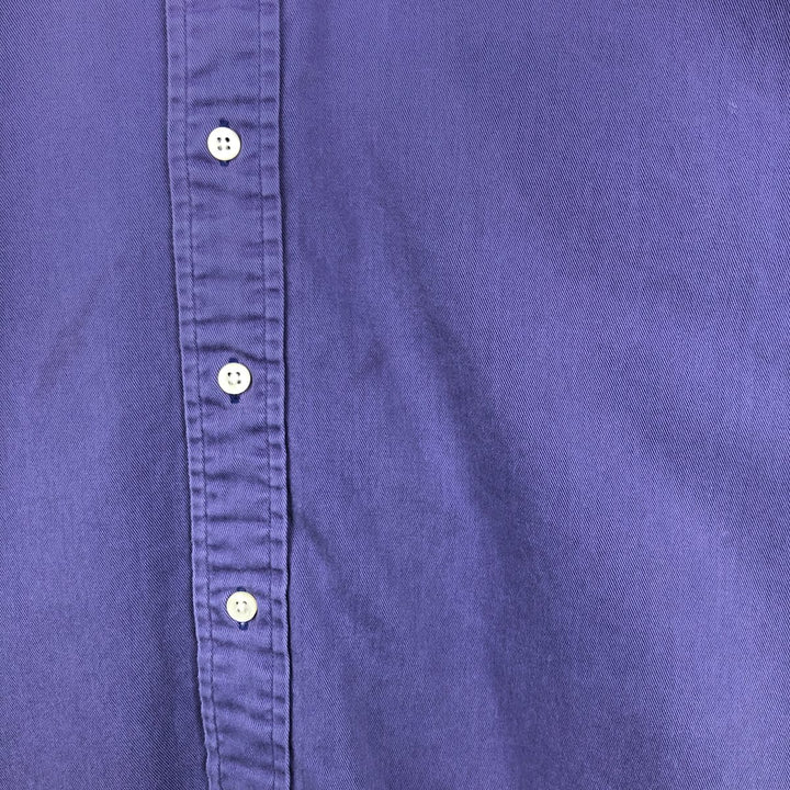 Ralph Lauren long sleeve button down shirt, men's XL size cotton Navy blue Vintage Second Hand