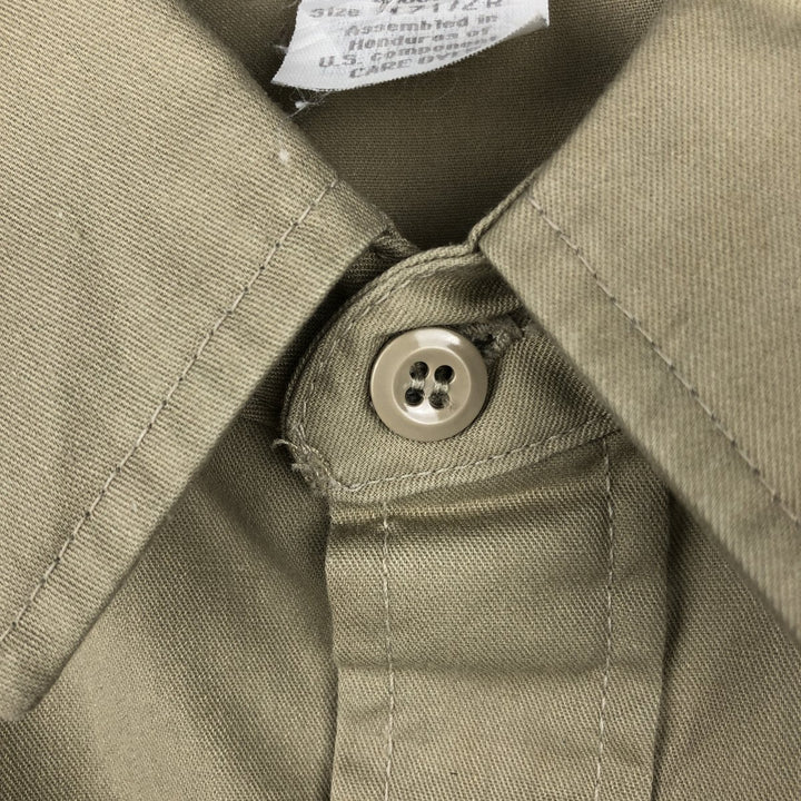 80s-90'S Osh Kosh B'GOSH Long-Sleeve Work Shirt, Men's Size XL (Equivalent), Vintage cotton Beige type Vintage Second Hand