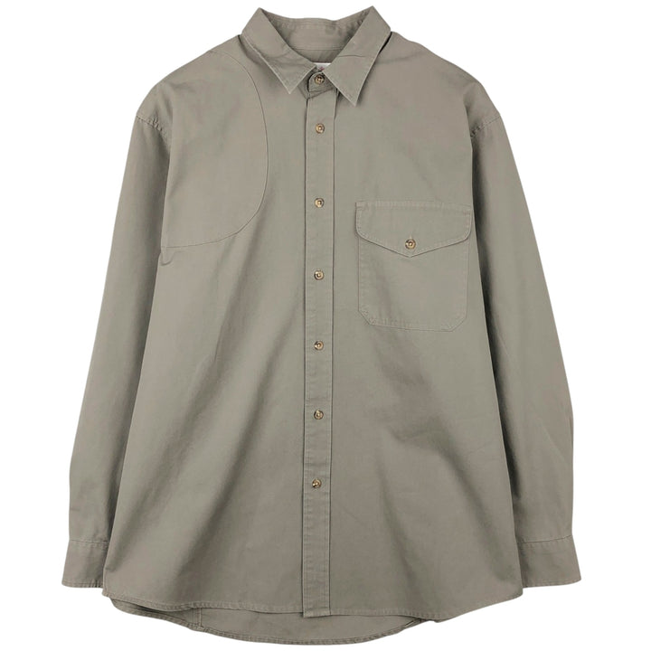 Filson long-sleeved work shirt, men's size L (equivalent to size L) cotton gray type Vintage Second Hand
