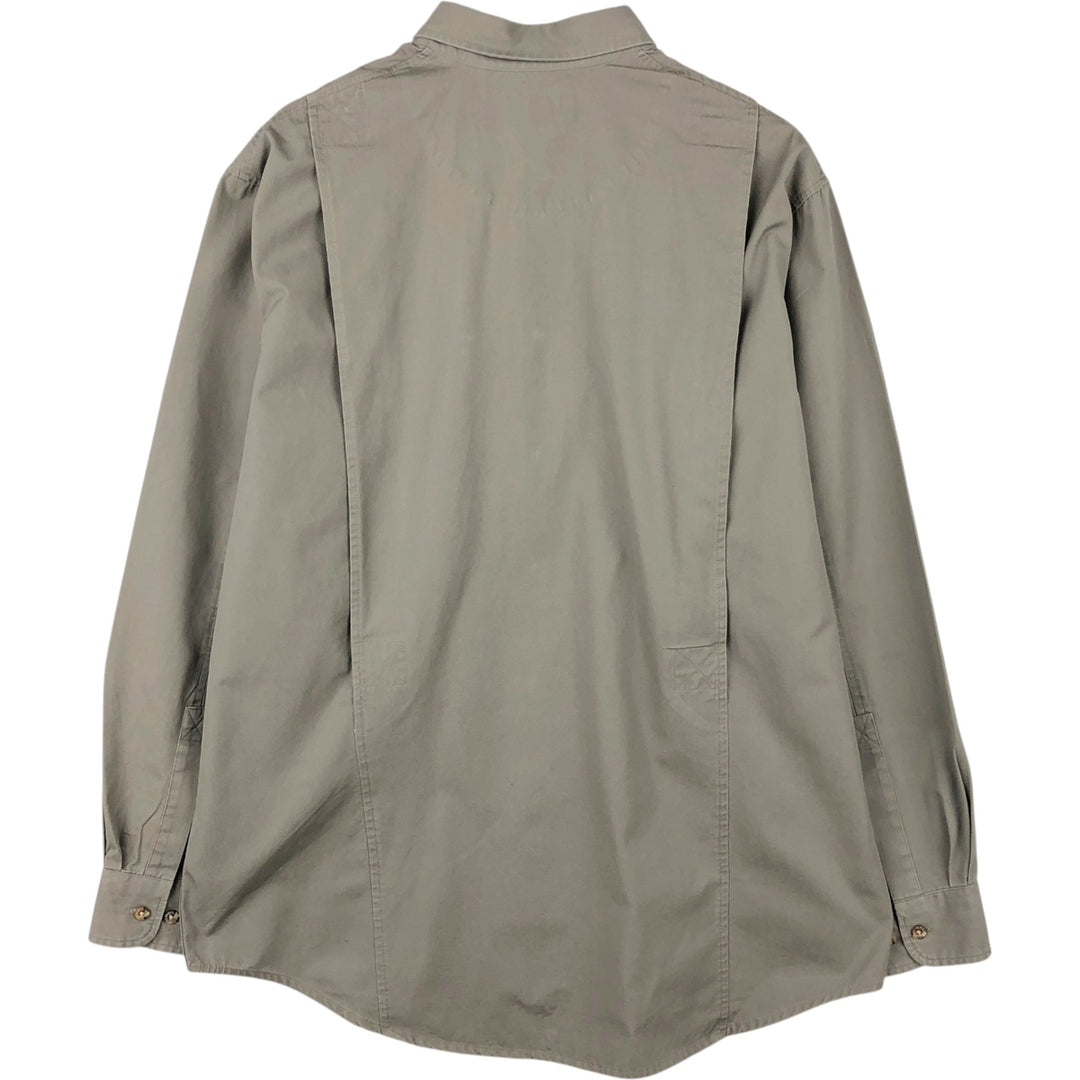 Filson long-sleeved work shirt, men's size L (equivalent to size L) cotton gray type Vintage Second Hand