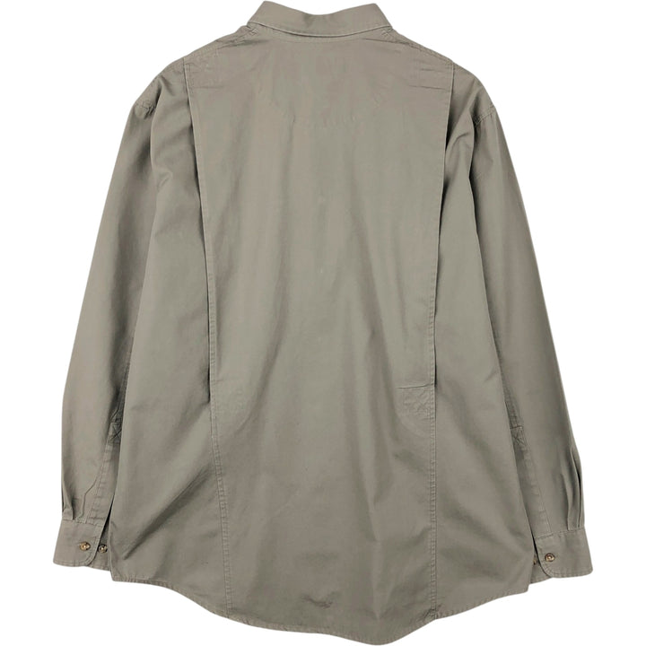 Filson long-sleeved work shirt, men's size L (equivalent to size L) cotton gray type Vintage Second Hand